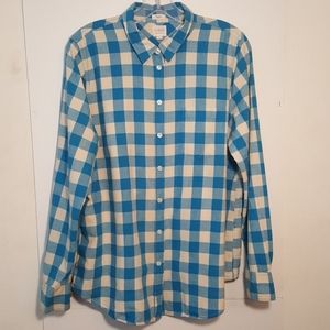 J.crew Shirt Boy Fit Button Front Long Sleeve